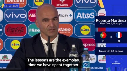 Martinez 'extremely proud' of Portugal side despite Euros exit
