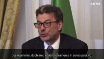 Ita - Lufthansa, Giorgetti: 