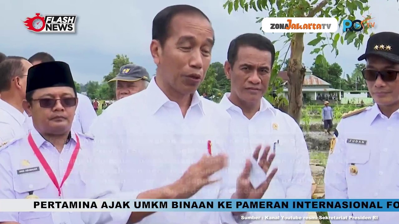 TINJAU POMPANISASI DI BANTAENG, PRESIDEN JOKOWI: TINGKATKAN PRODUKTIVITAS PERTANIAN DAN ANTISIPASI KEKERINGAN