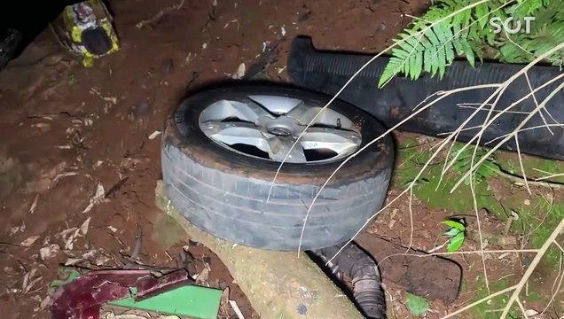 Tragédia: Dois homens morrem em capotamento e carro cai em rio na PR-180 em Cascavel