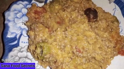 Moong Daal Queema Recipe  Daal Keema Recipe  مونگ دال کیما بنانے کی ترکیب  Sana Food Secrets