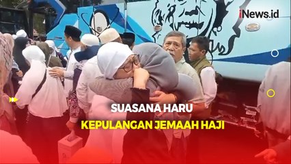 Suasana Haru Kepulangan Jemaah Haji ke Tanah Air di Lebak