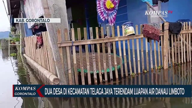 Ratusan Rumah Warga di Dua Desa di Kecamatan Telaga Jaya Terendam Luapan Air Danau Limboto