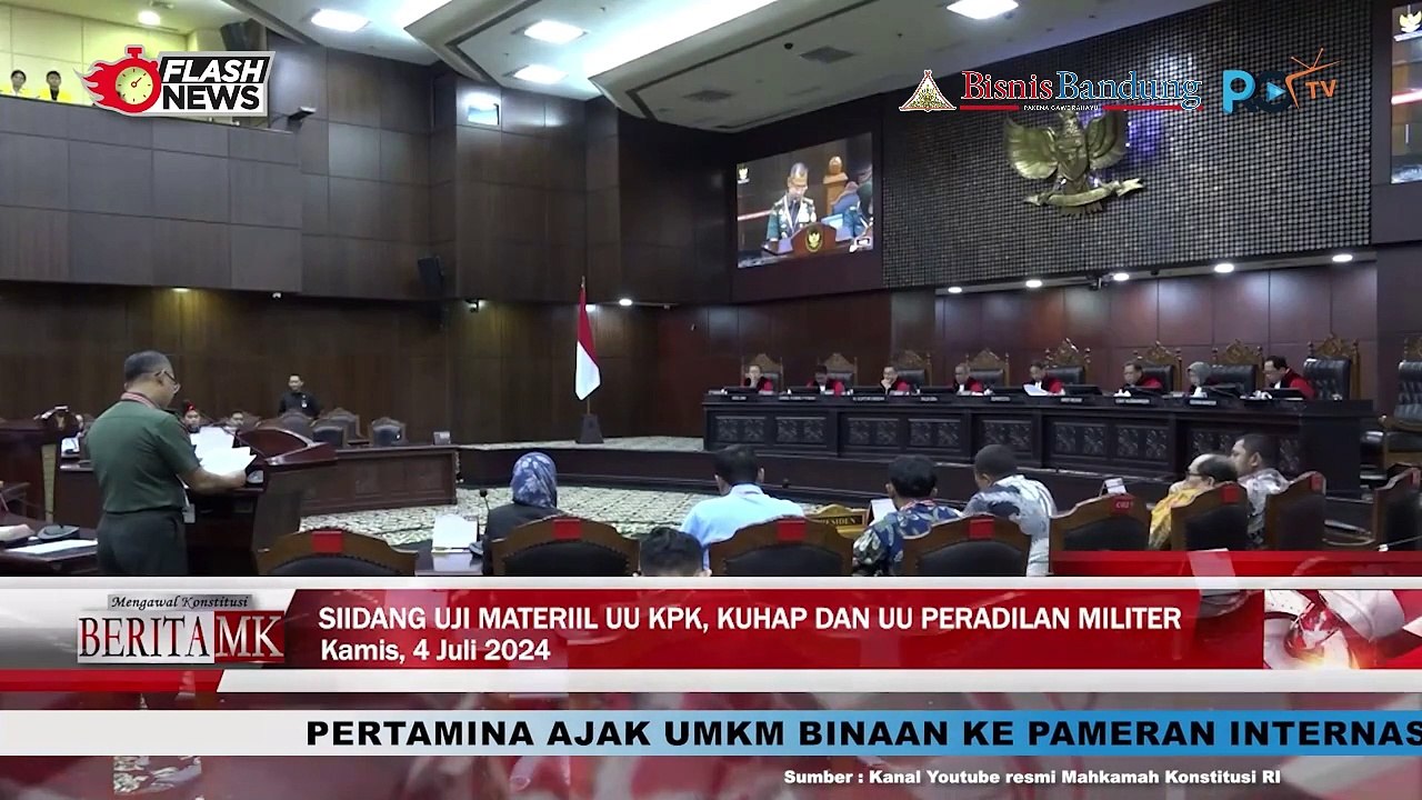 MK Gelar Sidang Pengujian Materil UU KPK, KUHAP dan UU Peradilan Militer