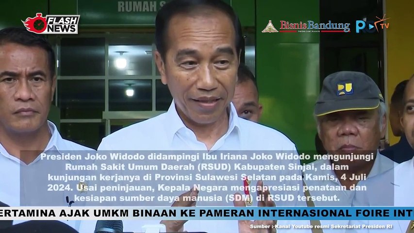 Presiden Jokowi Apresiasi Penataan dan Kesiapan SDM di RSUD Sinjai