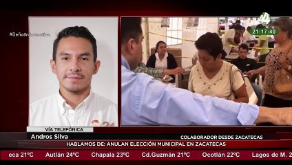 Andros Silva nos habla de la anulación de la elección municipal de Zacatecas
