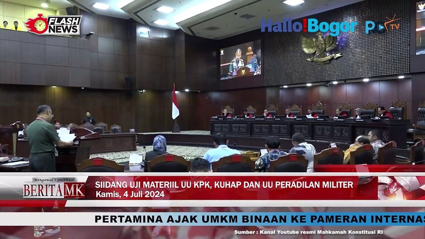 MK Gelar Sidang: Pengujian UU KPK, KUHAP, dan Peradilan Militer dengan Keterangan dari Panglima TNI dan PJI