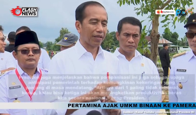 Presiden Jokowi Tinjau Pompanisasi di Bantaeng, Sulawesi Selatan