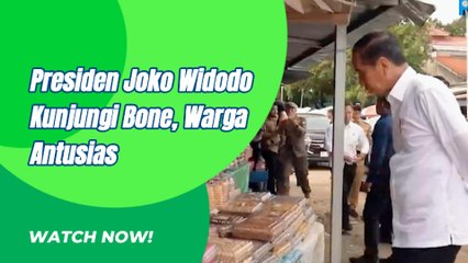 Presiden Joko Widodo Kunjungi Bone, Warga Antusias