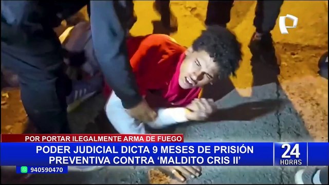 Los Olivos: Poder Judicial dicta 9 meses de prisión preventiva para maldito Cris II y su cómplice
