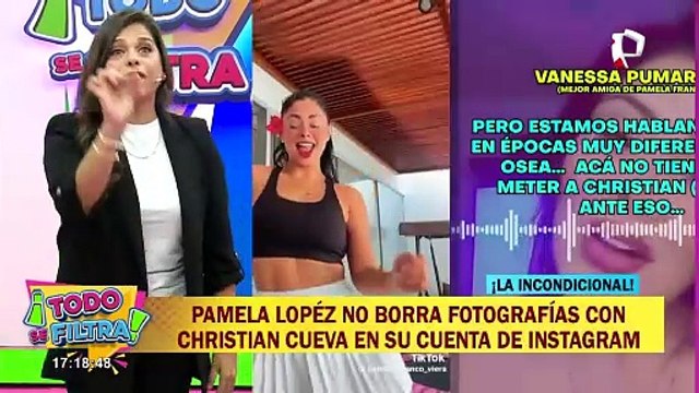 Pamela López no borra fotografías con Christian Cueva en su cuenta de Instagram