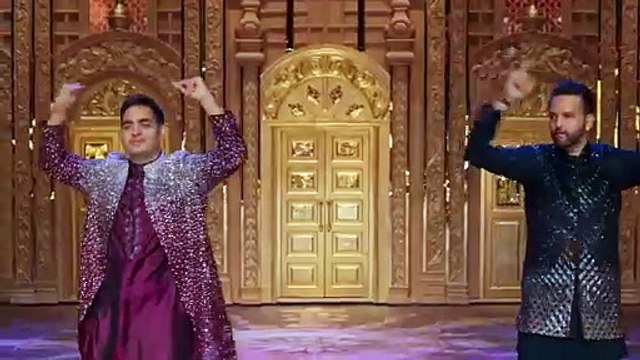 Celebrating love with dance! The Ambani family lights up the stage with 'Deewangi Deewangi' at Anant and Radhika's sangeet ceremony. #AnantAmbaniWedding #AmbaniSangeet #FamilySangeet #ARWeddingCelebrations