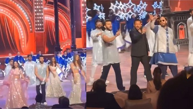 Anant Radhika Sangeet Ceremony: Salman Khan Anant & Janhvi Bf Shikhar धमाकेदार Dance Video Viral..|
