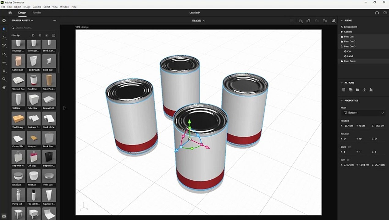Adobe Dimension Course Section 14 Using Magic Wand Tool