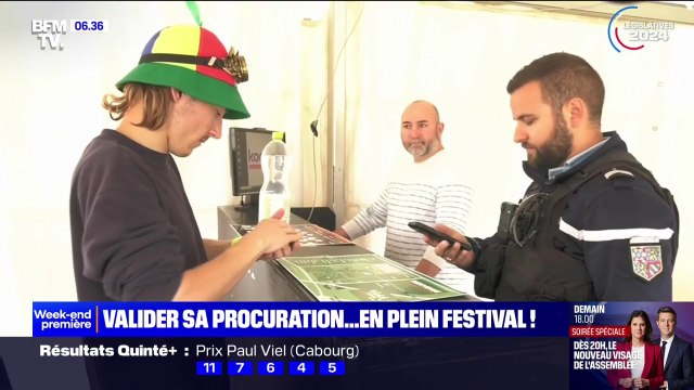 Législatives: les festivaliers des Eurockéennes de Belfort valident leur procuration en plein festival