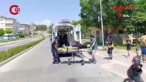 Manavgat’ta otomobil ile motosiklet çarpıştı 1 yaralı