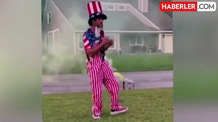 Kutlama sırasında yaptığı hata yüzünden canından oldu! Ölüm anı kamerada