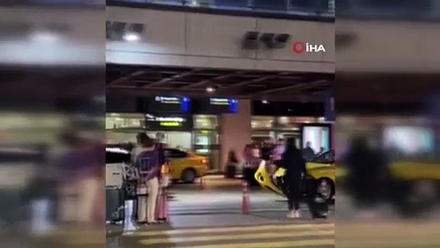 Sabiha Gökçen'de taksi dehşeti: Önüne çıkan her şeyi ezdi