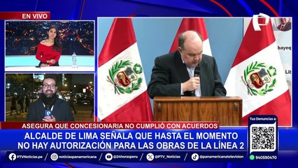 Rafael López Aliaga asegura que no hay autorización para inicio de obras de la Línea 2 del Metro de Lima