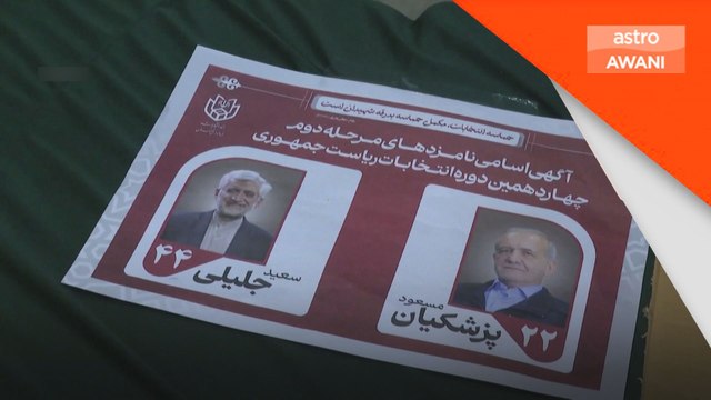 Masoud Pezeshkian tewaskan Saeed Jalili dalam Pilihan Raya Presiden Iran