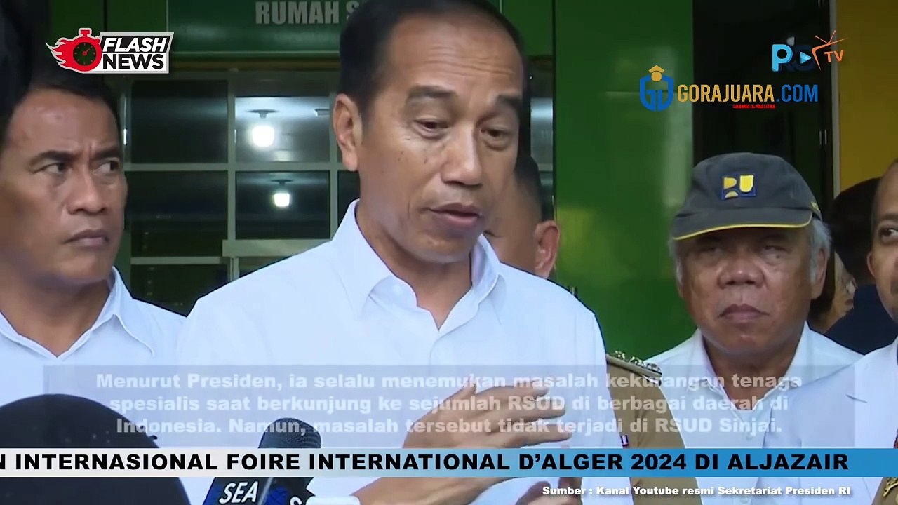 PRESIDEN JOKOWI APRESIASI PENATAAN DAN KESIAPAN SDM RSUD SINJAI