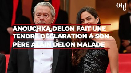 Alain Delon malade : sa fille Anouchka lui fait une tendre déclaration, "Mon cœur avec le tien"