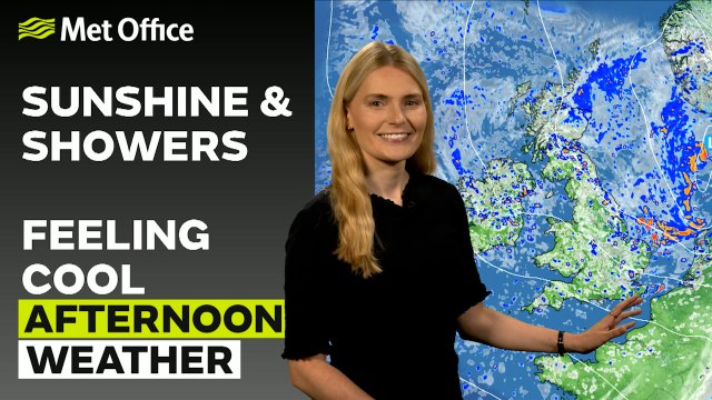 Met Office Afternoon Weather Forecast 06/07/24 - Sunny spells and scattered showers