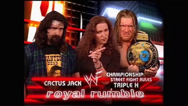 WWF Royal Rumble 2000 - Cactus Jack vs Triple H (Street Fight, WWF Championship)