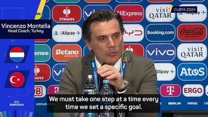 Montella wants confident but humble Turkey