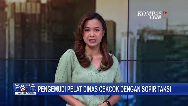 Tak Terima Ditegur, Pengemudi Mobil Berpelat Dinas Cekcok dengan Sopir Taksi!