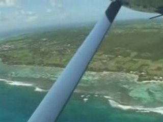 Survol de Marie-Galante en Pilatus