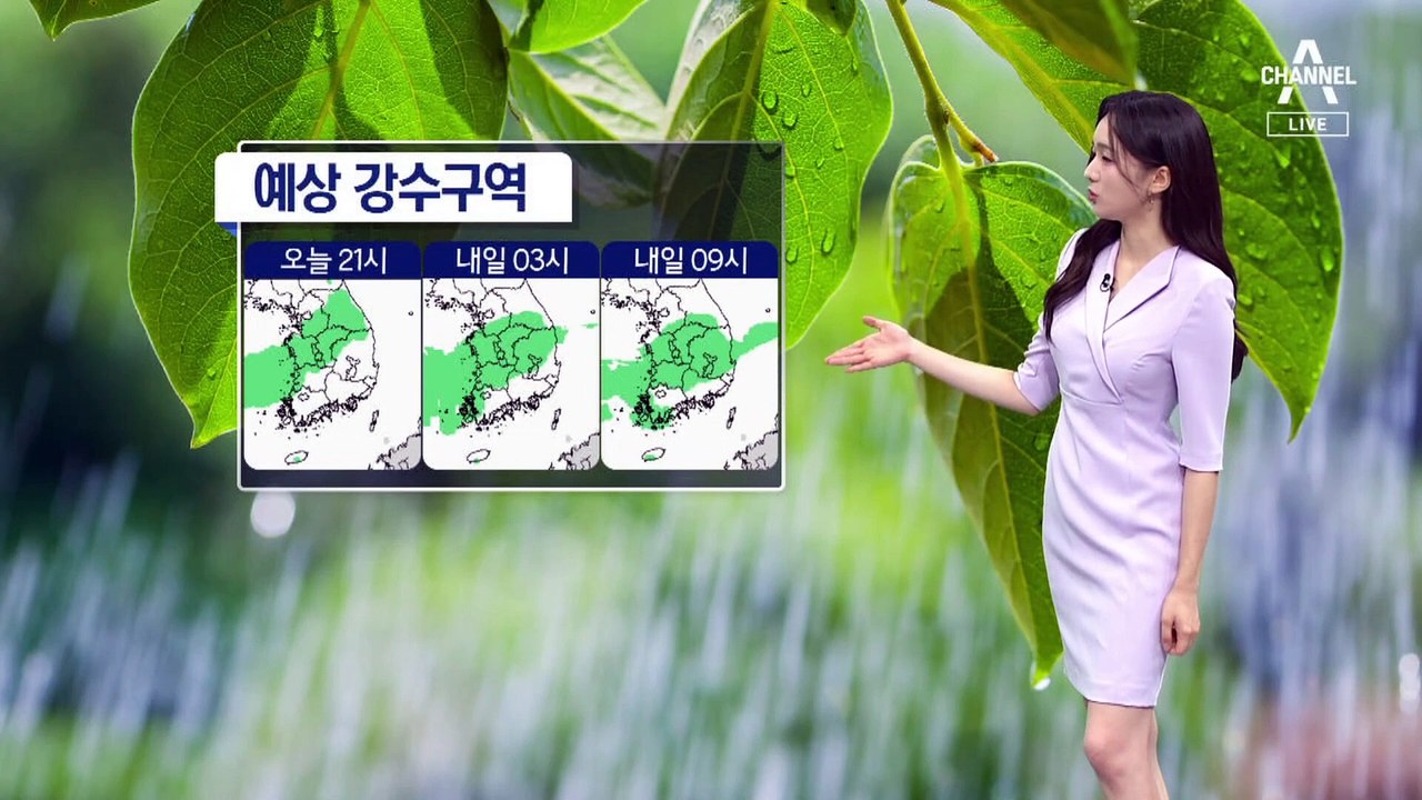 [날씨]밤사이 충청·호남 집중호우…시간당 최대 30mm