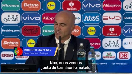 Portugal - Martinez : "Pas le moment de prendre une décision pour Ronaldo"