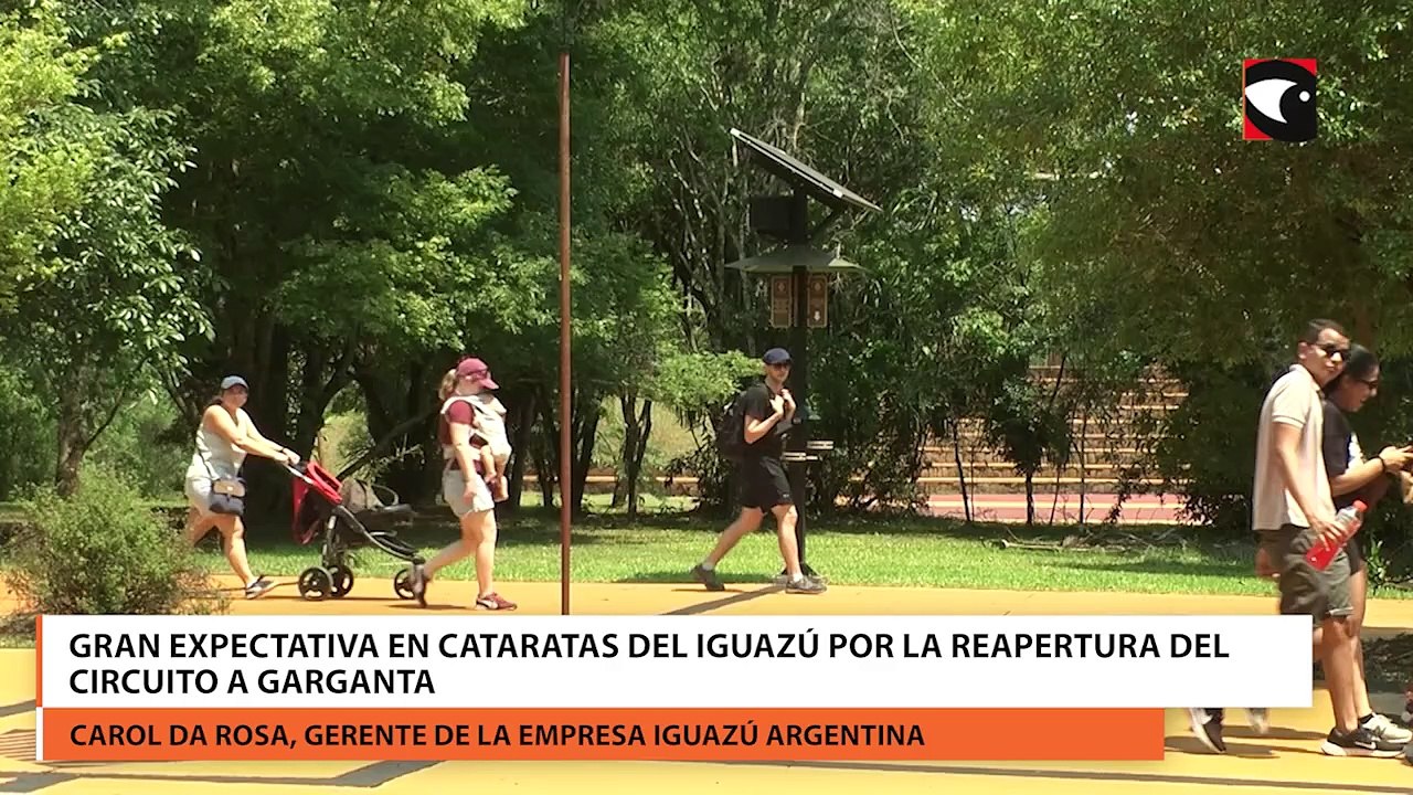 Gran expectativa en Cataratas del Iguazú por la reapertura del circuito a Garganta.