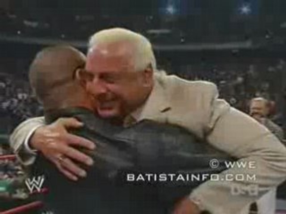 Batista & Ric Flair pour son départ 31 03 08