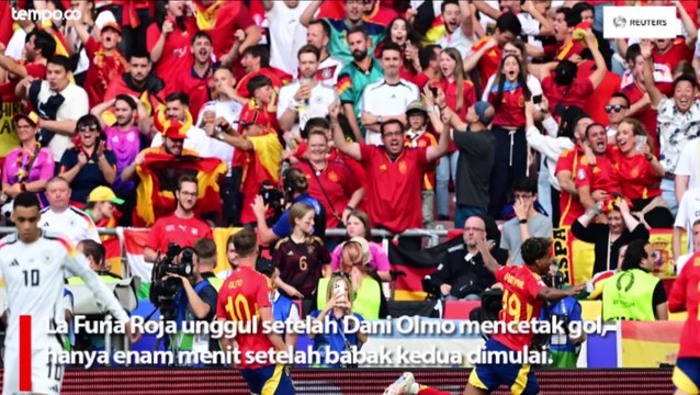 Spanyol vs Jerman Menang Dramatis 2-1, La Furia Roja Lolos ke Semifinal Euro 2024