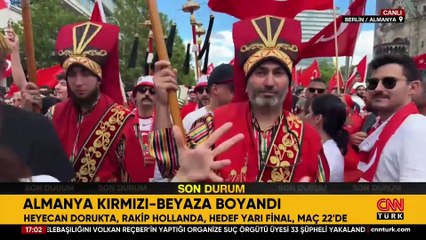 Almanya kırmızı-beyaza boyandı! Heyecan dorukta, Rakip Hollanda!