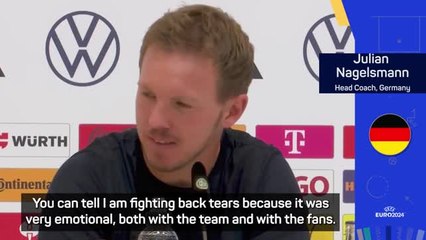 Tearful Nagelsmann thanks German nation