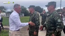 Gobernador de Antioquia visitó a los soldados heridos tras ataque de disidencias FARC en Valdivia