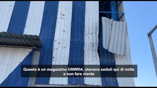 Un missile israeliano colpisce vicino a un centro Unrwa a Bureij, Gaza