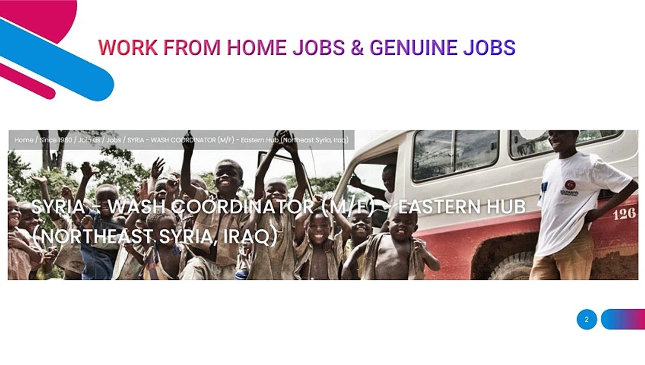 SYRIA - WASH COORDINATOR (M/F) - Eastern Hub (Northeast Syria, Iraq) - Job |45
