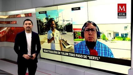 Ciudadanos de Tulum retoman actividades tras paso de 'Beryl'