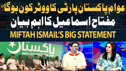 Awam Pakistan Party Ka Voter Kon Hoga? - Miftah Ismail's Big Statement