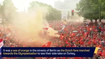 Dutch fans turn Berlin orange