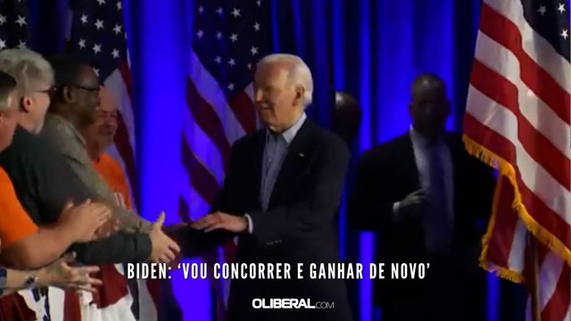 Biden: ‘Vou concorrer e ganhar de novo’