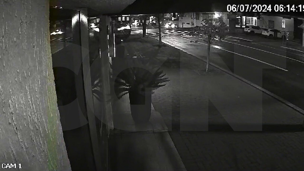 Câmera flagra motorista fugindo logo após atingir motociclista no Centro