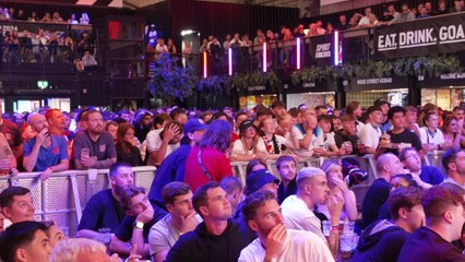 England fan reax to Swiss opening goal in quarter final