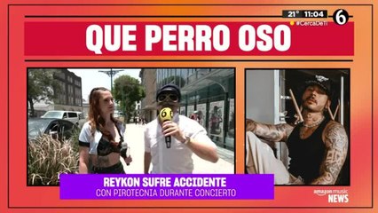 Reykon sufre accidente con pirotecnia en pleno concierto