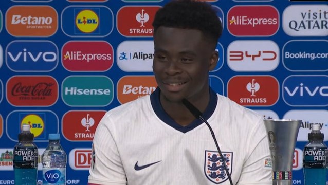 Bukayo Saka says penalty pressure is ‘something I embrace’ after England beat Switzerland on penalties at Euro 2024