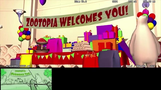 Zootopia Layout Reel - Taming Party Deleted Scene